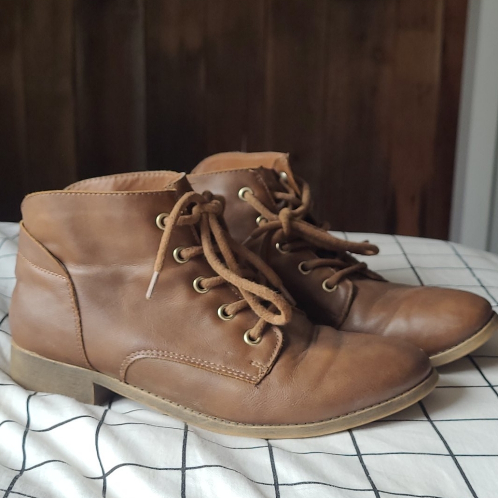 Lace up ankle boots